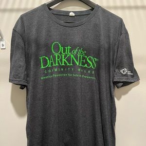 Men’s Out of the Darkness (Suicide Awareness Foundation) T-Shirt (XL)